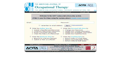 Desktop Screenshot of ajot.submit2aota.org