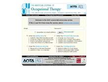 Tablet Screenshot of ajot.submit2aota.org
